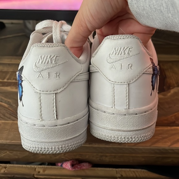 Blue butterfly Nike AF1 - Picture 3 of 4